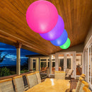 LED RGB Floating Ball Light Colorful Garden Pool Pond Decor Light Waterproof