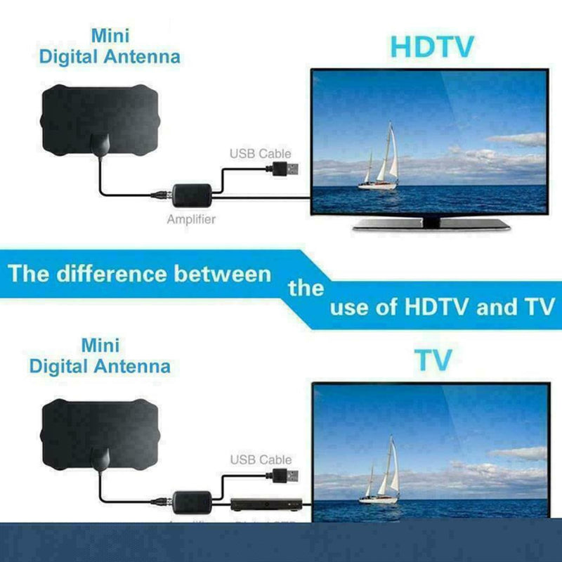 60 Mile Range Antenna TV Digital 4K HD Skywire Antena 1080P Digital HDTV Be Z6V6