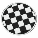 Mini Auto Car Water Cup Bottle Holder Anti-slip Pad Mat 65mm Black and Whit G5H1