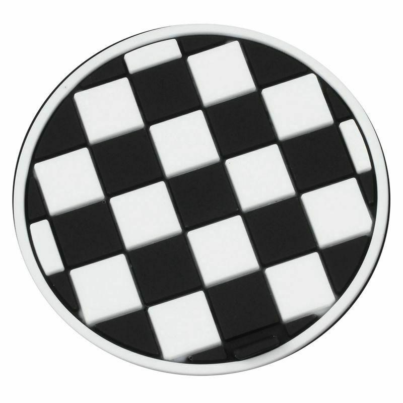 Mini Auto Car Water Cup Bottle Holder Anti-slip Pad Mat 65mm Black and Whit G5H1