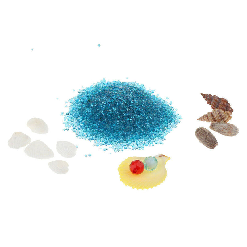 Romantic Gravel Blue Sand Fish Tank Aquarium Ornaments Vivid Decoration