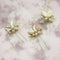 4PC Wedding Bridal Flower Rhinestone Crystal Hair Bridesmaid Clips