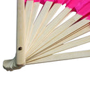 Colorful Multicolor Hand Made Belly Dance  Silk Bamboo Long Fan s 1.8m BsÂ·q