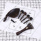 7pcs/Set Ebony Violin Parts 4/4 Fittings Chinrest Pegs Tailpiece Tuners En A#S