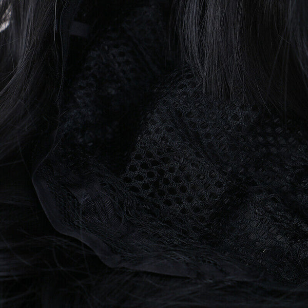 Short Bob Wigs Black Wig for Women with Bangs Straight Synthetic Wig Natural 3C