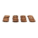 50 Pieces Olive Shape Wooden Toggles Buttons 2 Holes Sewing Buttons for Clo I1I4