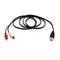 USB A Male Plug To 2 RCA Female AV Cable