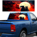 Waterproof Rear Window Grim Reaper Horse Graphic Stickers Car Truck SUV Decals