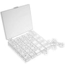 25 Pcs Plastic Sewing Machine Bobbins with Case and Measuring Tape for Brot