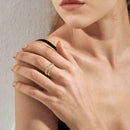 Adjustable Women Ladies Copper Ring Personalized U-shaped Exquisite Rings N N3B1
