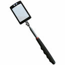 LED Lighted Inspection Mirror Rectangular Extending Telescoping Angle Car E5S4
