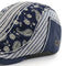 2PCS Men's Paisley Flat Cap Peaked Flat Baker Beret Newsboy Cap Driving Golf