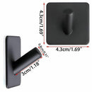 304 Stainless Steel Coat Hanger Black Towel Hook Rack Rail,Self Adhesive Ho Z1J8