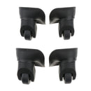 Black Plastic Large Size Baggage Luggage Suitcase Wheels Repair Casters