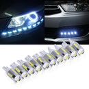10pcs Car LED Light T10 501 6000K 10SMD 5630 Canbus Error Free Wedge Lamp Bulb