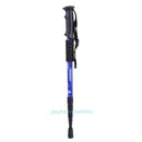4-Section Adjustable Hiking Stick Anti-Shock Walking Trekking Trail Poles Canes