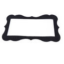 2pcs Set Baby Photo Frame Infant Photography Background Accessories (Black)