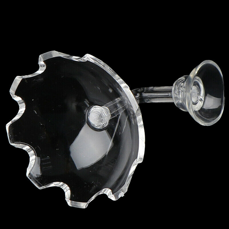 Aquarium Fish Shrimp Feeder Acrylic Fish Tank Floating Bowl Food FeederA uW