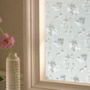Hibiscus Flower PVC Waterproof Anti Oil Frosted Opaque Glass Window Film