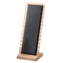 2 Black Necklace Display Stand Chain Holder Organizer Rack Leather Surface