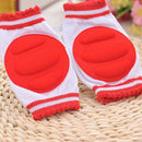 4 Pairs Baby Knee Pads for Crawling Cute Breathable Adjustable Elastic Baby