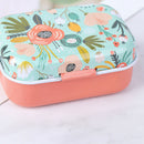 Mini Flower Tin Trinket Coin Box Jewelry Storage Case Tinplate Small FloralS Gw