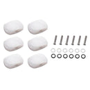 6Pcs Acrylic Guitar Tuning Pegs Buttons Machine Heads Knobs With Screws Kit