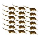18 Pieces Realistic Mini Hairy Rats Mouse for Best Halloween Decoration Garden