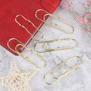 5X Portable Paper Clips Metallic Pen Holder Notebook Accesssories Desk Organi OZ