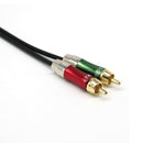2x Audio Cable- 12Inch Splitter Patch Y Cable - 1 XLR Male to 2 RCA Male