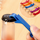 Novelty Metal Key Chain Bottle Opener Silvery Key Chain Ring Bar Tool Y+