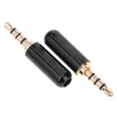 2pcs/set 3.5mm 1/8in TRRS 4-Pole Male Jack Plug Adapter Headphone DIY Connectors