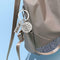 Letter Print Circle Square Pendant Keychain Women Graduation Key Ring Gift #gib
