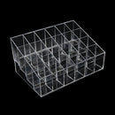 Clear 24 Makeup Lipstick Cosmetic Storage Display Stand Racks Holder Organizer U