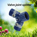Garden Water Tap Splitter Adaptor Quick Thread Hose Pipe Connector-Adapter2-Way-