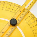 Protractor Angle Finder Articulating Arm Fold Ruler Measuring 180Â° (Yellow)