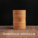 Handmade Bamboo Tea Canister Spice Caddy Storage Box Organizer Bottle Tea S