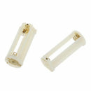 5Pcs Round 3x 1.5V AAA Battery Holder Case Box Container White D5S7