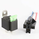 6pcs 5-Pin SPST Automotive Electrical Relays with 14AWG Wires Car FuseB Ew