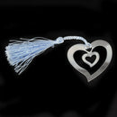 Wedding Favors Hollow Hearts Bookmark Party Favors Stainless Steel w/Tassel