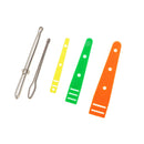 5 Pieces Metal Bodkins Pinch Threader Elastic Threaders Guides Handcrafted Tools