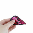 love heart reversible change color sequins sew on patches for clothes patch  Z