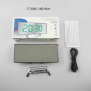Large Digital Display Alarm Clock Mirror Display Temperature Snooze Table Clock