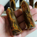 Artificial Natural Yellow Citrine Quartz Crystal Rough Polished Point Colum I2D8