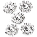 10pcs Rhinestone Flower Shank Buttons Sewing Accessories DIY Jewelry Crafts