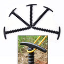 5x Plastic Screw Spiral Tent Peg Stakes Nail Outdoor Camping Awning Trip KitFX