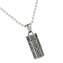 Retro Hexagon Column Box Urn Cremation Pendant Necklace Ash Holder For Pet