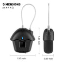 Smart Fingerprint Padlock Led Safe Usb Charging Rechargeable Waterproof Doo