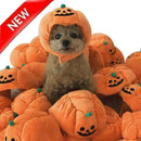Pet Halloween Costume Cat Dog Funny Adjustable Pumpkin Hat Party Accessory AU
