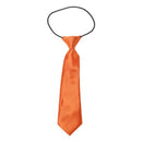 Child Solid Color Elastic Necktie orange
